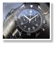 Heuer Fliegeruhr         3   Bundeswehr / Flyback  Tragespuren