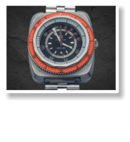 Favre Leuba Bathy     1  Taucheruhr mit Tiefenm.  Tragespuren