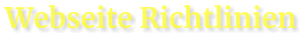 Webseite Richtlinien